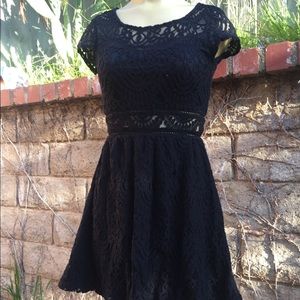 DIVIDED Black lace dress Size 2